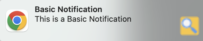 basic notification